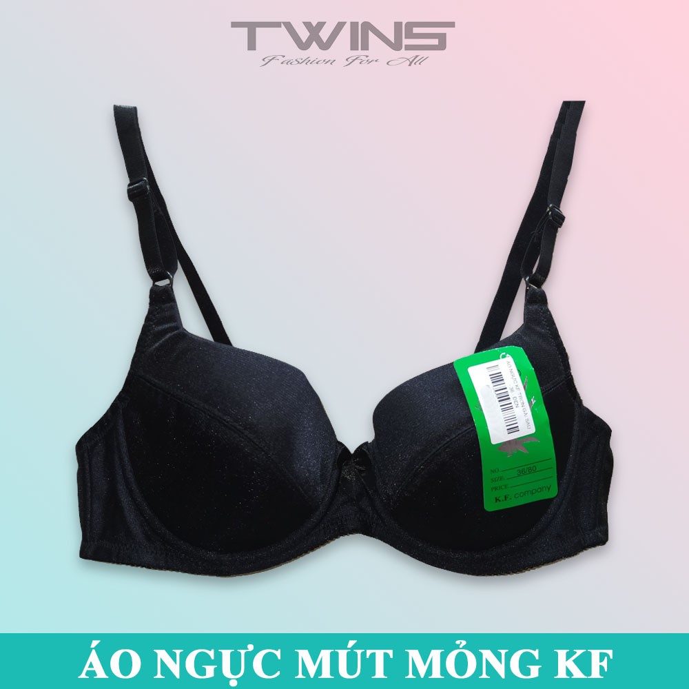 Áo ngực nữ có gọng nâng ngực KungFung (KF) mút mỏng màu trơn cúp xéo thoải mái mặc áo dài, áo sơ mi size 34-36-38