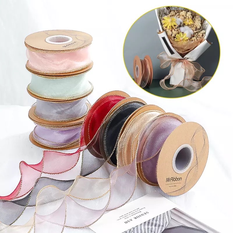 Ruy Băng Voan Viền Lượn Sóng Bản Rộng 4cm (Bán mét)