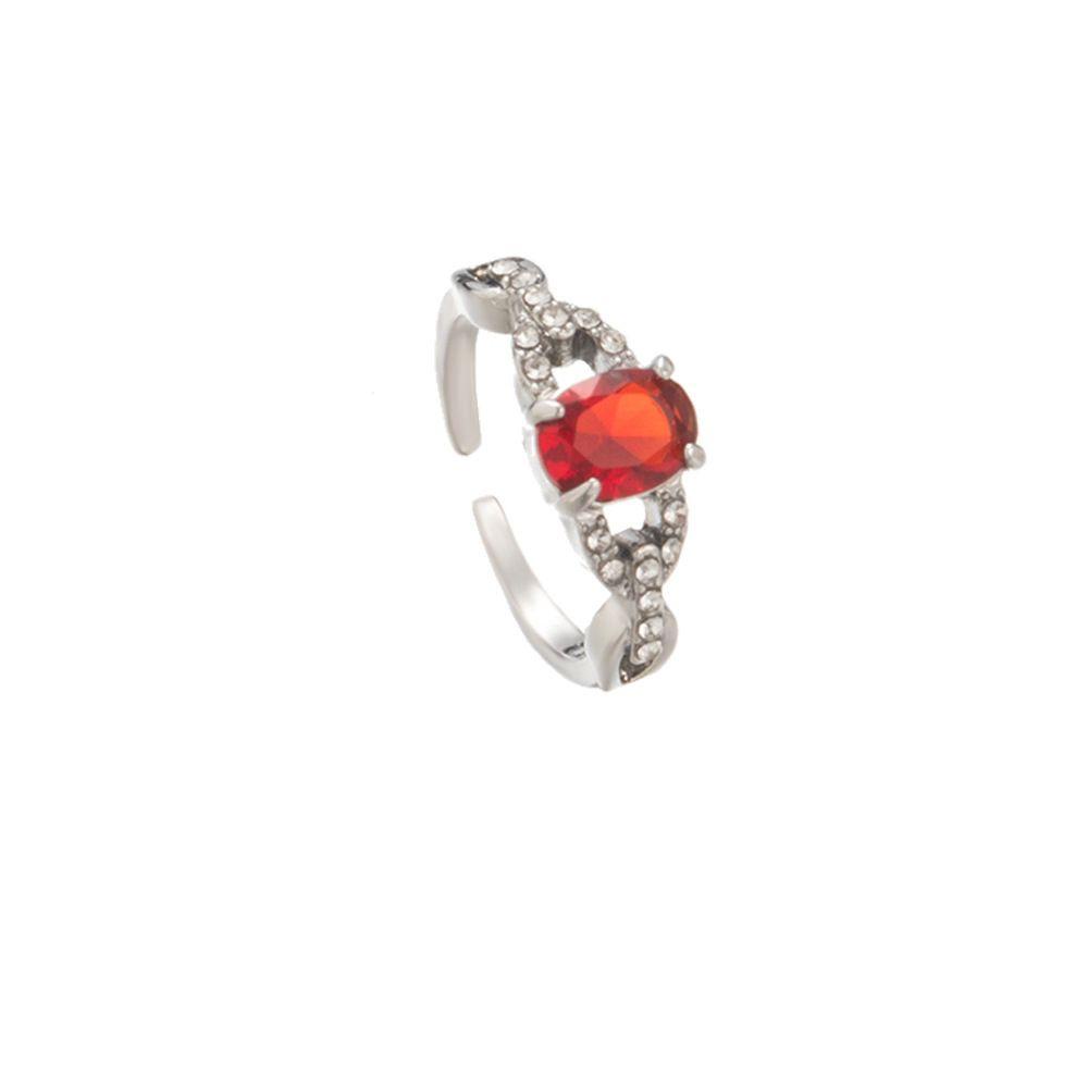 QQMALL Nhẫn Mở Hình Trái Tim / Bướm Vintage Cho Nữ