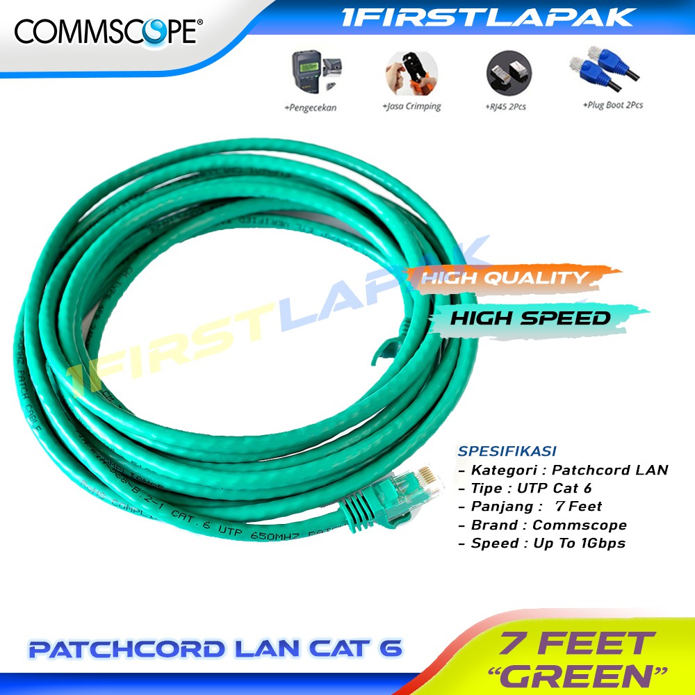 Dây Cáp Nối Mạng Cat6 7 Feet Ftp Utp Cat 6 7ft Amp Commscope Cat6 Utp