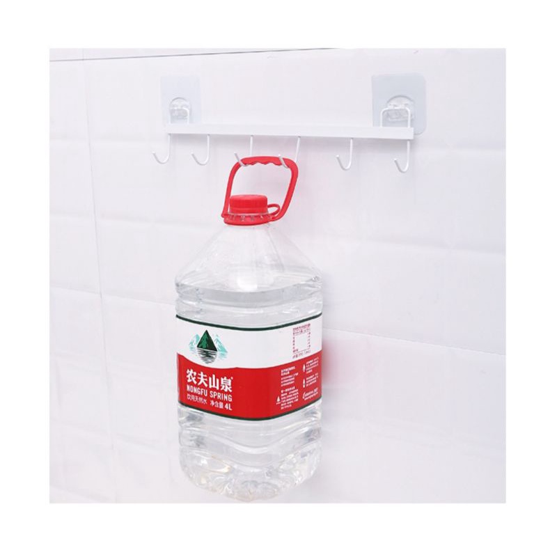 GIÁ SẮT 6 MÓC DÁN TƯỜNG TIỆN DỤNG