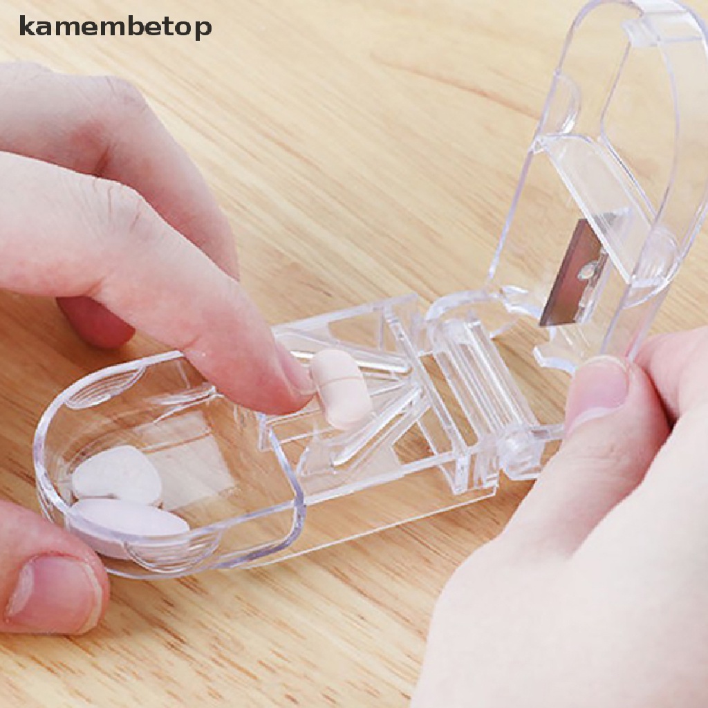 [Hàng mới về] 1 Hộp đựng thuốc chia ngăn một nửa tiện lợi