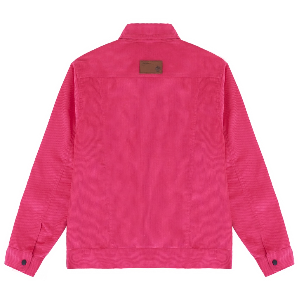 Áo khoác basic tay dài corduroy Vintora Pink chất liệu nhung tăm dày dặn chuẩn form