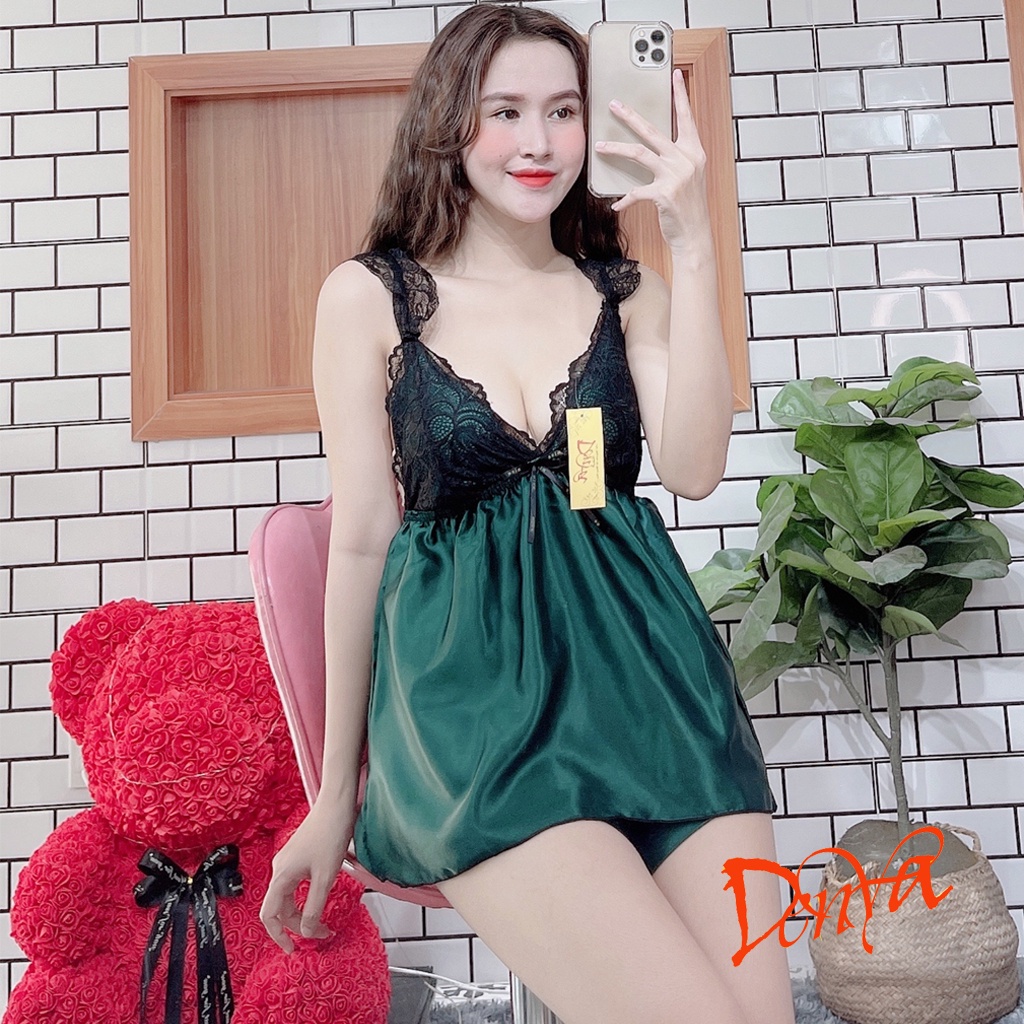 Đồ ngủ bigsize gợi cảm 2 dây xinh xắn, chất lụa phi mềm mượt, kiểu dáng quyến rủ. TTK_DN2