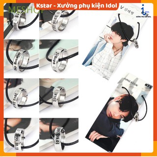 Dây chuyền nhẫn khắc tên thành viên Bangtan