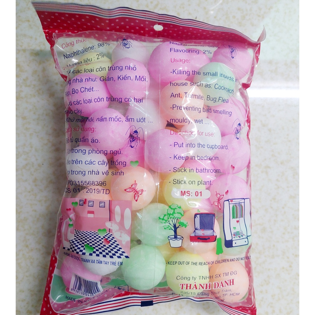 Long não thơm viên lớn bịch 1kg - khử mùi, xua đuổi chuột, côn trùng, kiến, gián - băng phiến bịch 1 kg