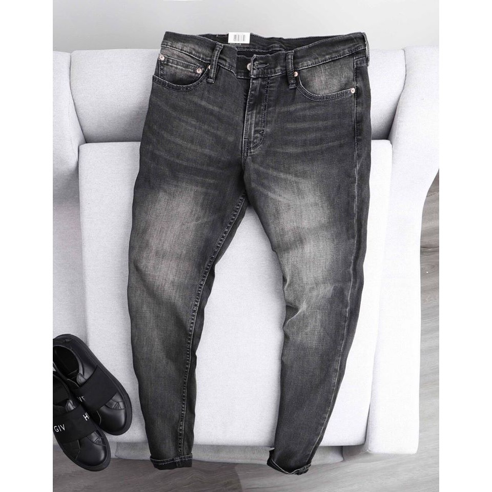 Quần Bò Dáng Suông Màu Mài