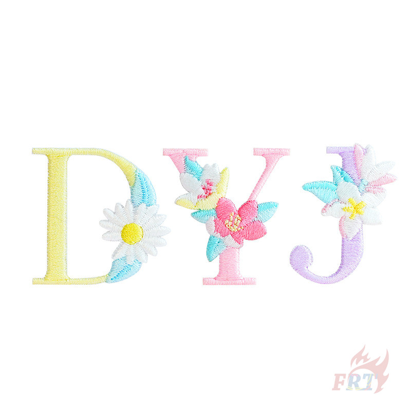 Miếng Vá Ủi Quần Áo Hình Hoa Và Chữ Cái Dễ Thương