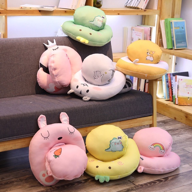 GỐI KÊ CỔ KIỂM GỐI Ủ TAY 2 TRONG 1