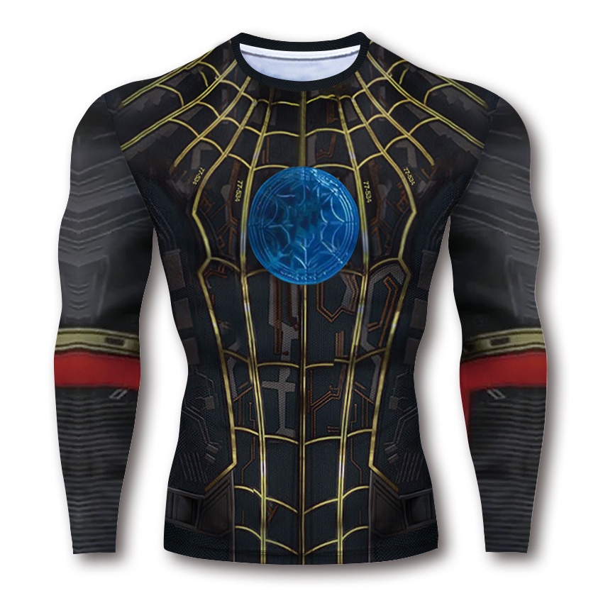 Áo thun HUQISHA tay ngắn họa tiết spiderman 3D thời trang cho nam