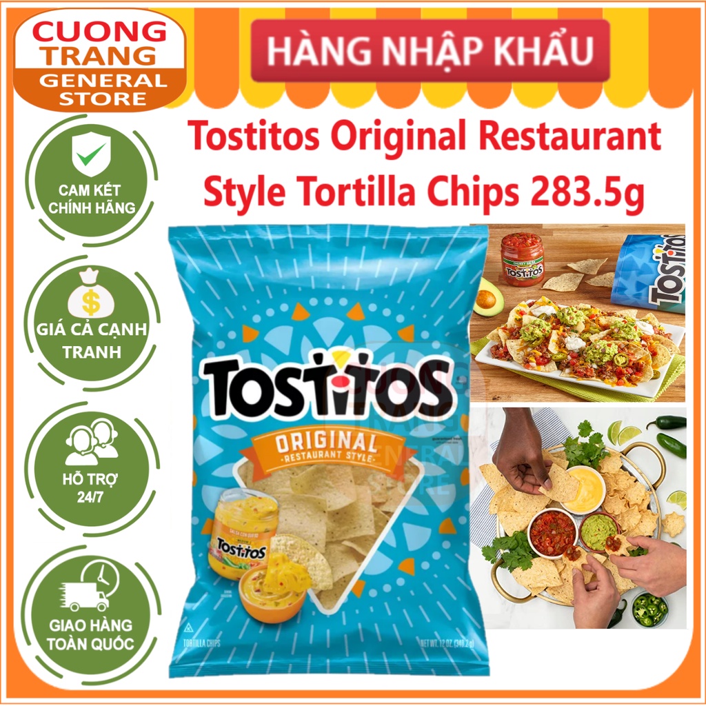 Snack tostitos original restaurant style 283.5g nhập khẩu mỹ