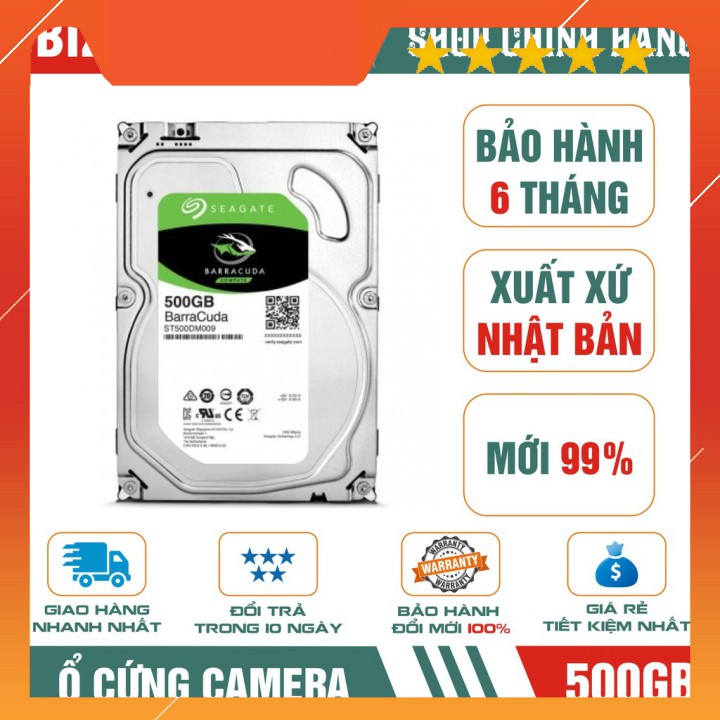 Ổ cứng HDD 500GB Seagate Barracuda - Bảo hành 6 tháng !!! | BigBuy360 - bigbuy360.vn