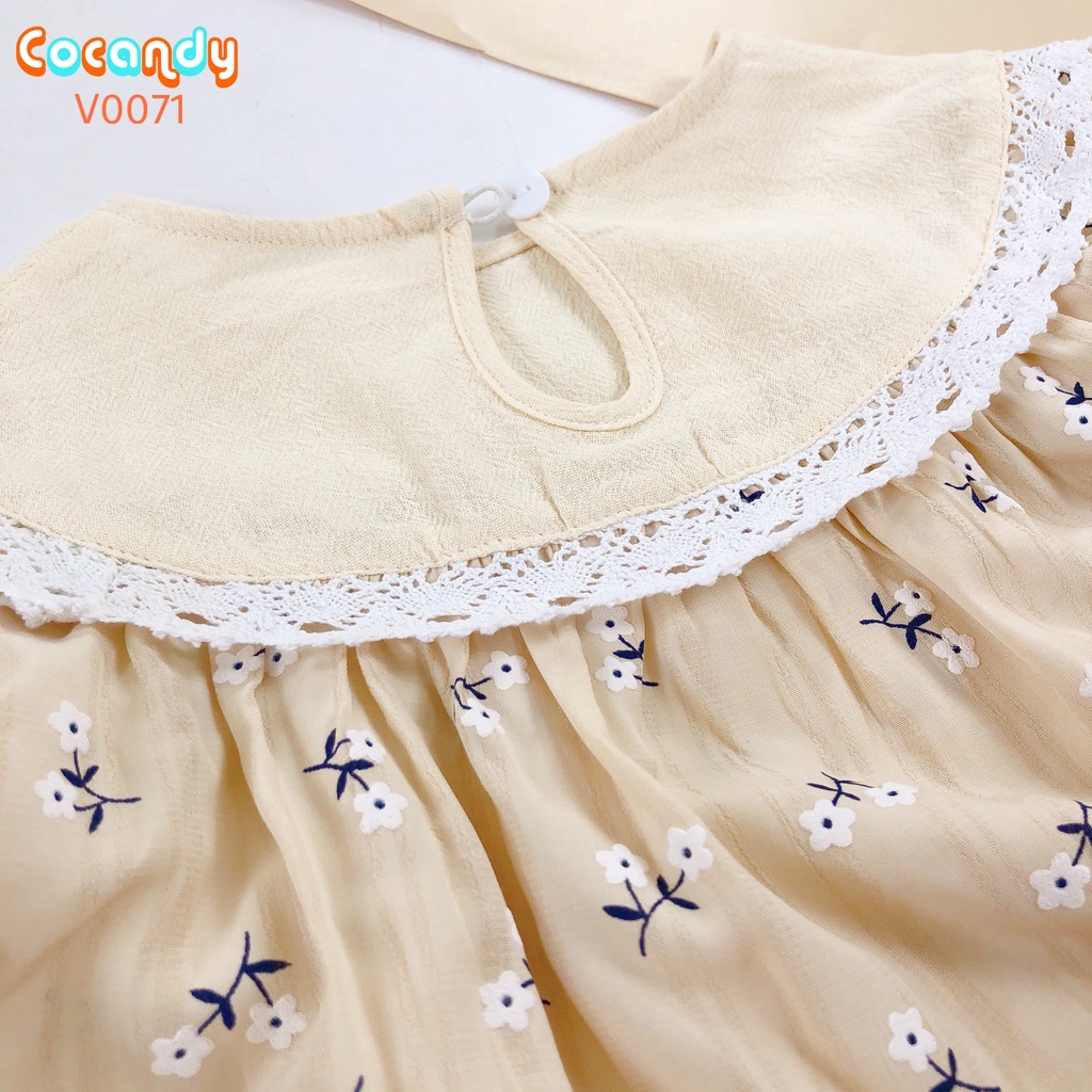 Váy hoa nhí BE cộc + turban cho bé của Cocandy mã V0071