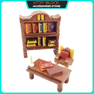 Bộ Đồ Chơi Lắp Ráp Lego Hình Quyển Sách/Bàn Ghế/Tủ Sách Dành Cho Trẻ Em