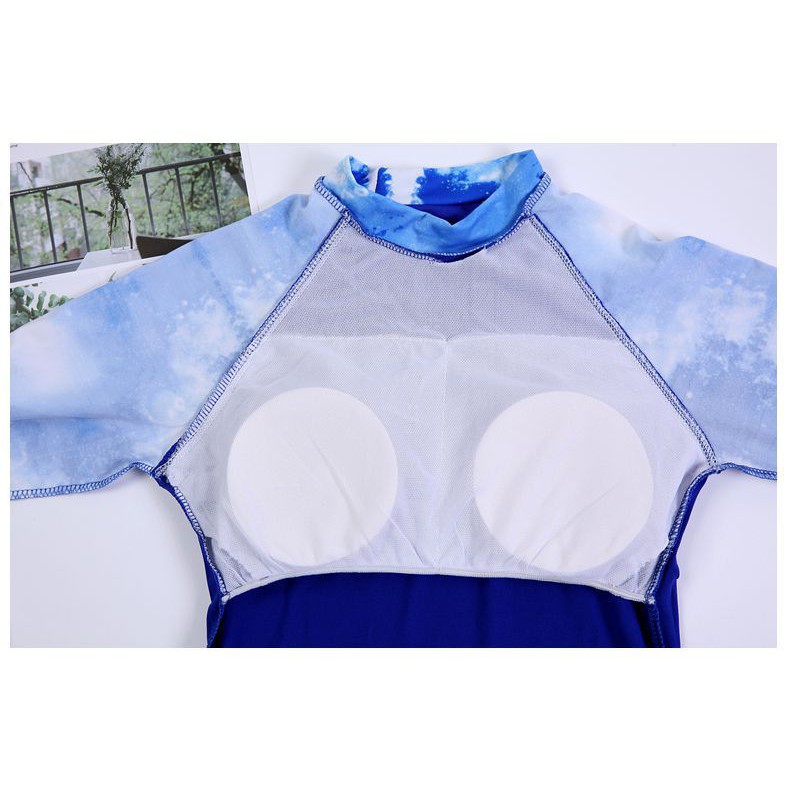 váy bơi hai mảnh dài tay SPORT màu hồng và xanh | BigBuy360 - bigbuy360.vn