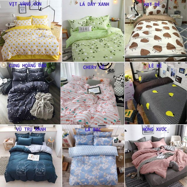 [VIDEO] Bộ chăn ga gối cotton poly nhập khẩu, sét gồm 1 vỏ chăn, 2 áo gối , 1 ga chun, shopkhanhnguyet Mẫu 2020