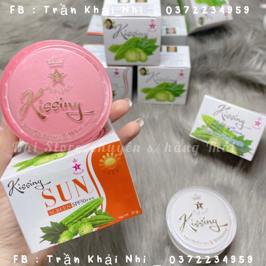 Kem khổ qua KISSING mờ thâm nám tàn nhang dưỡng da chống nắng thái lan 20g