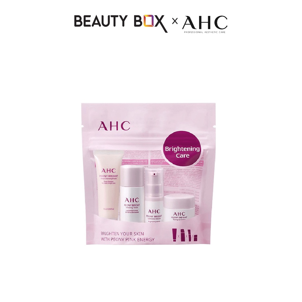 Bộ Chăm Sóc Da AHC Peony Bright Trial Kit (4sp)