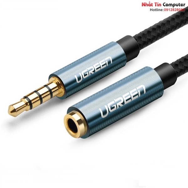 Cáp nối dài âm thanh AUX 3.5mm Ugreen bọc Nylon cao cấp