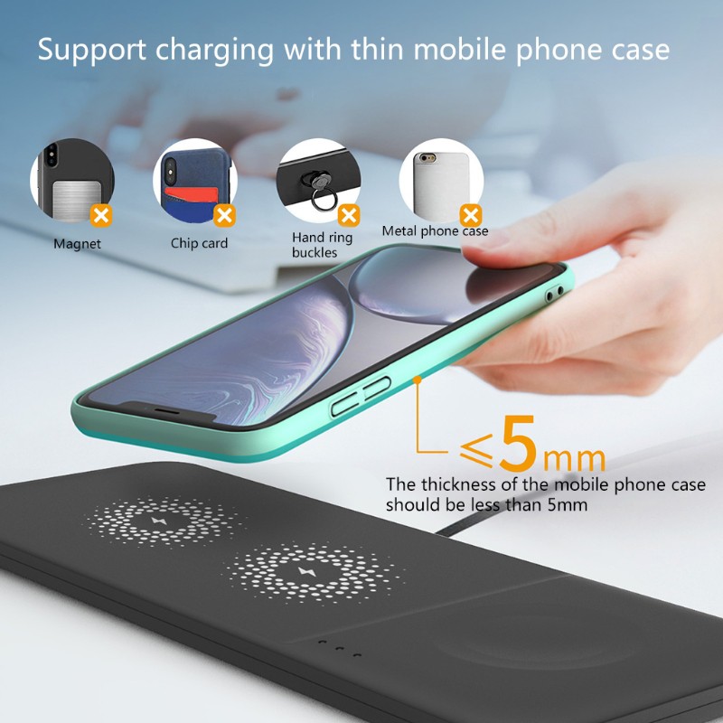 Đế Sạc Không Dây 3 Trong 1 Cho Điện Thoại Samsung