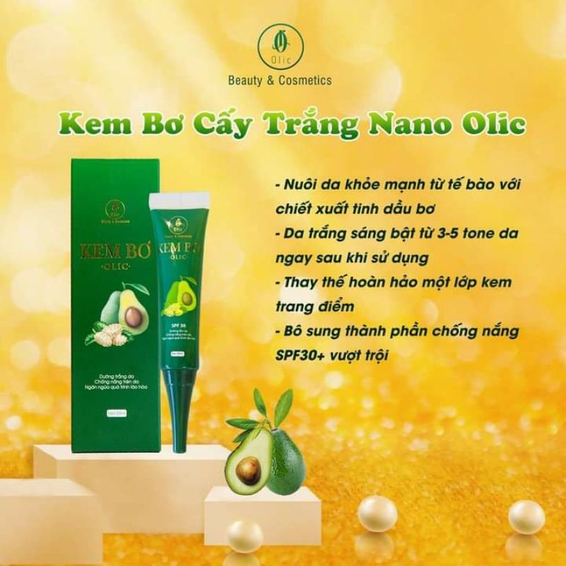 [CHÍNH HÃNG] KEM BƠ CẤY TRẮNG NANO OLIC (kèm thẻ bảo hành,...) | BigBuy360 - bigbuy360.vn