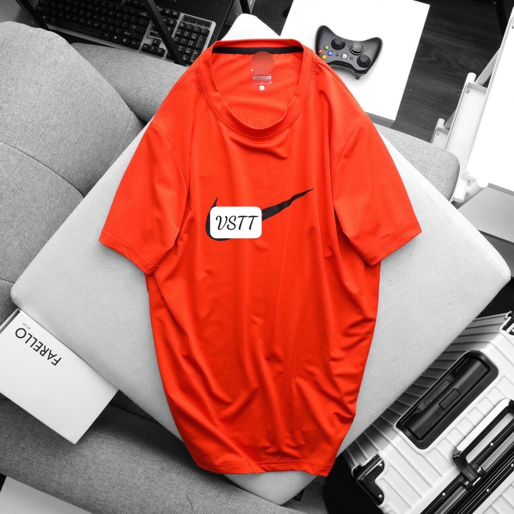 Áo Thun Thể Thao Nam thun lạnh tập gym cổ tròn ngắn tay vải thoáng mát co giãn chuẩn form nhiều màu