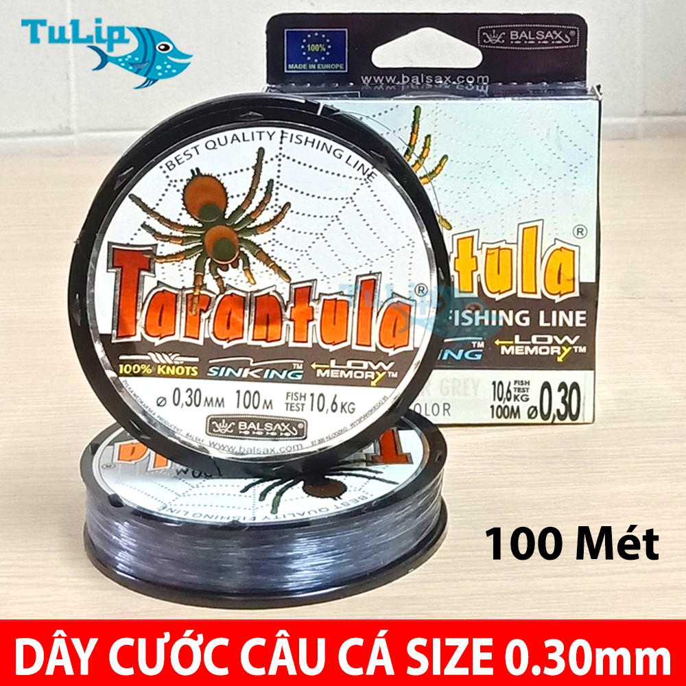 Dây Cước Câu Cá Tàng Hình TARANTULA 100 Mét - Dây Cước Câu Cá Siêu Bền - Đủ Size