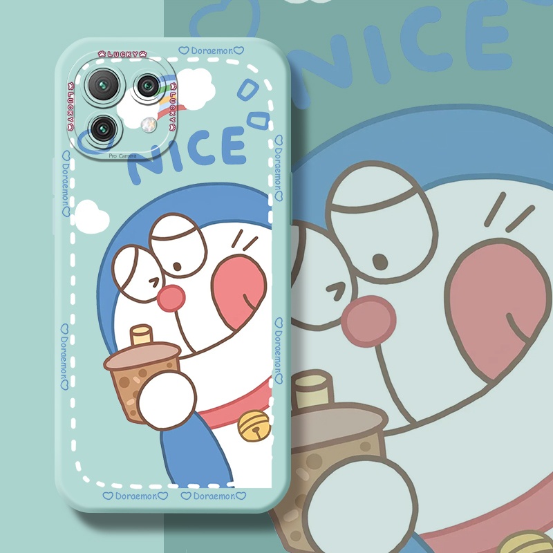 Ốp Điện Thoại Mỏng Chống Sốc Hình Doraemon Thiết Kế Thời Trang Cho Xiaomi MI 11 lite 4G 11 lite 5G 11 lite 5G NE