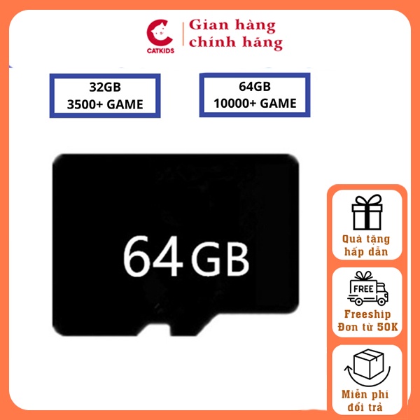 Thẻ nhớ 64gb 10000 game và 32gb 3500 game chuyên dùng game stick MG11
