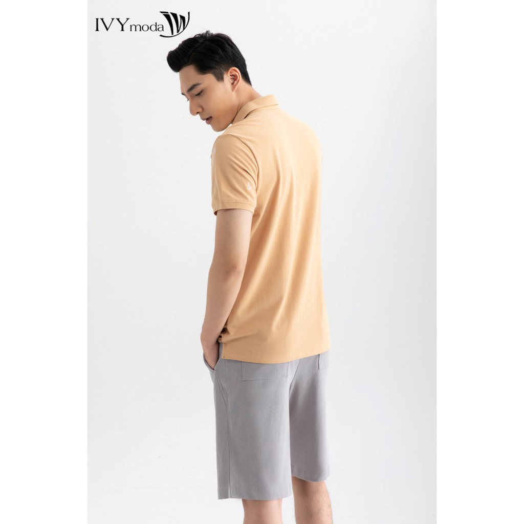 Áo Polo nam thêu hình IVY moda MS 57E2856