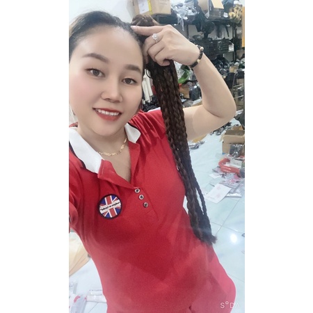 Tóc giả ngoặm tết rít 70cm  ❤️ free ship 50k❤️hàng cao cấp