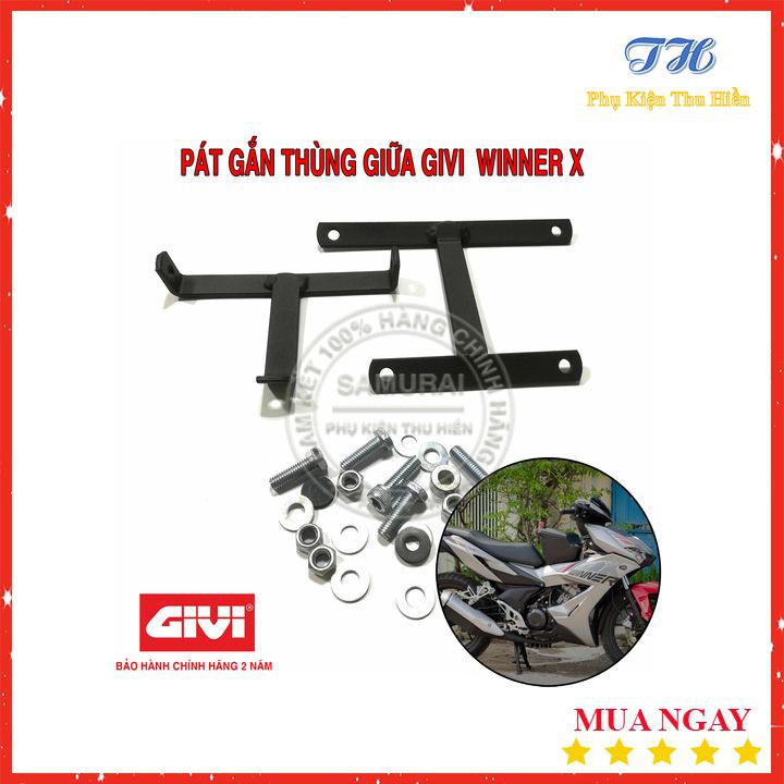 Pát Gắn Thùng Giữa Givi Cho Xe Winner X