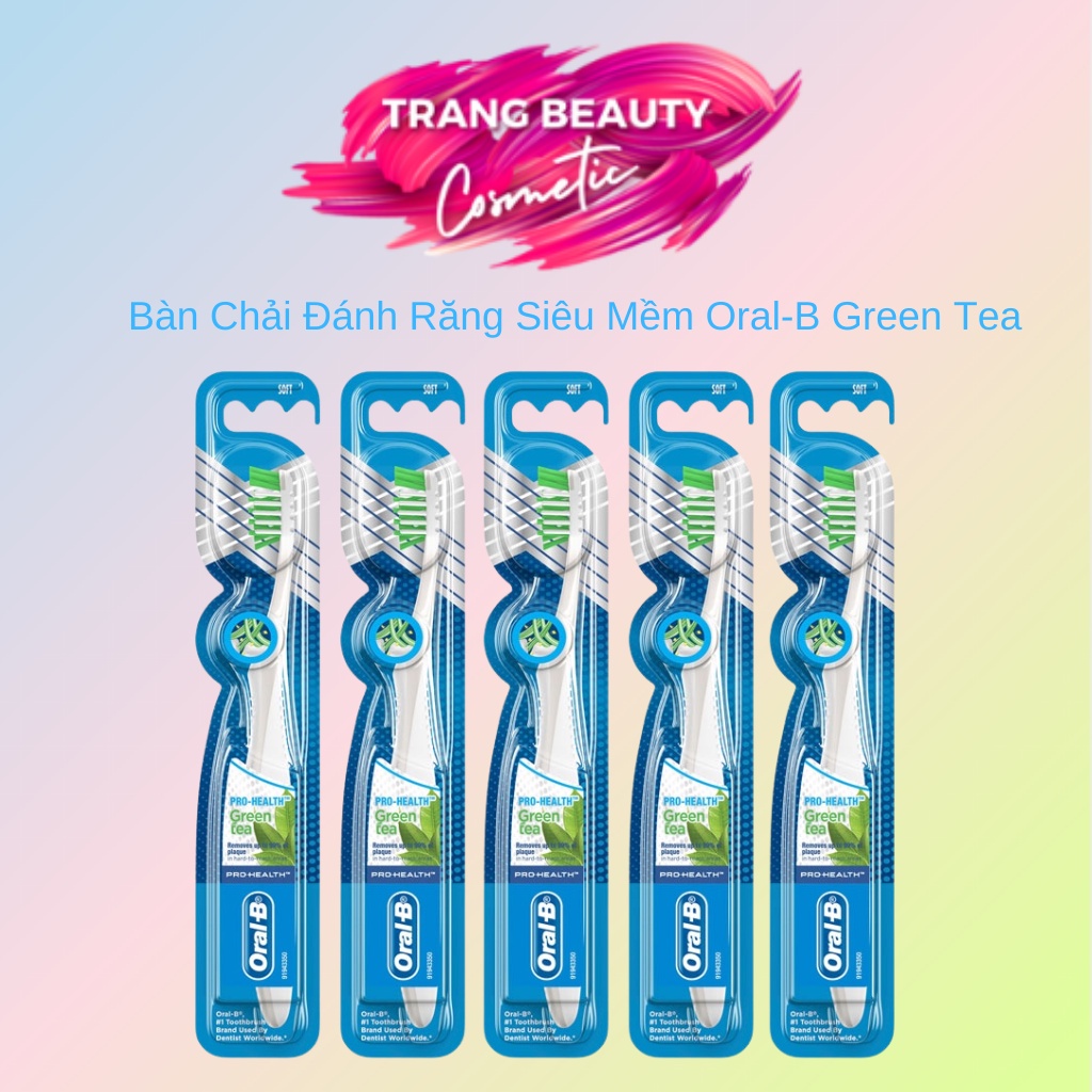 Bàn Chải Đánh Răng Siêu Mềm Oral-B Green Tea