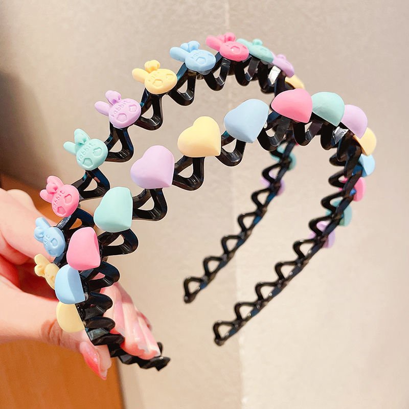 Bờm Kẹp Tóc gợn sóng tạo phồng chân tóc Hàn Quốc Cho Bé Gái Có Đính Hoa Quả Siêu Cute Hot Nhất 2022