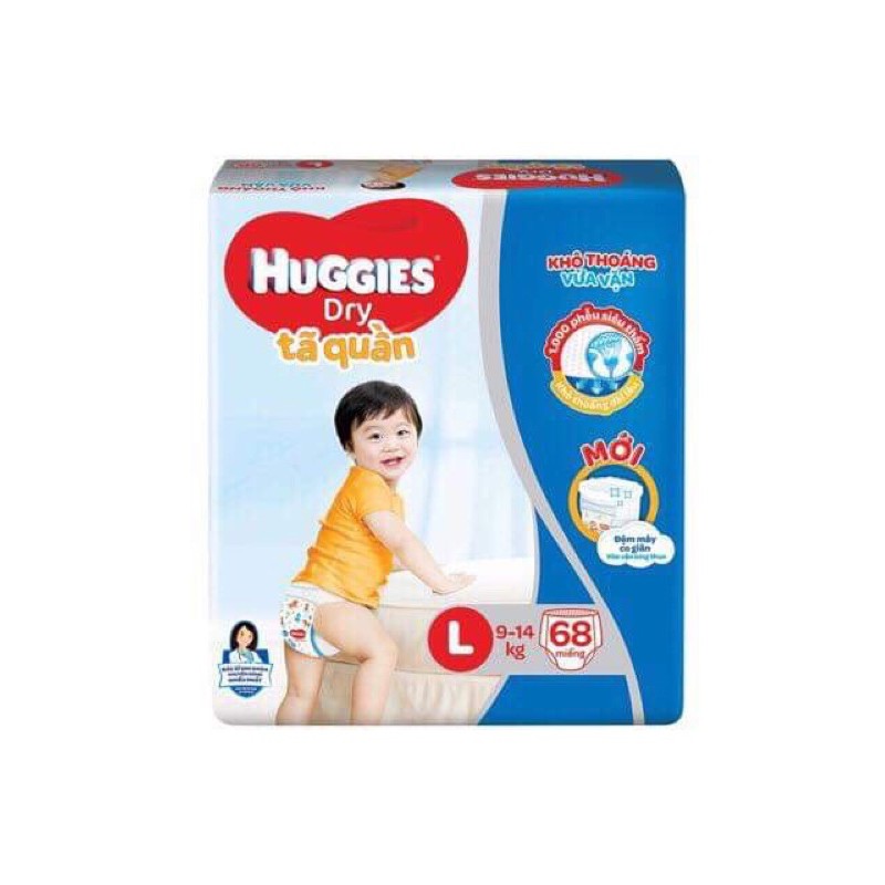 TÃ BỈM HUGGIES QUẦN M74 L68 XL62 XXL56