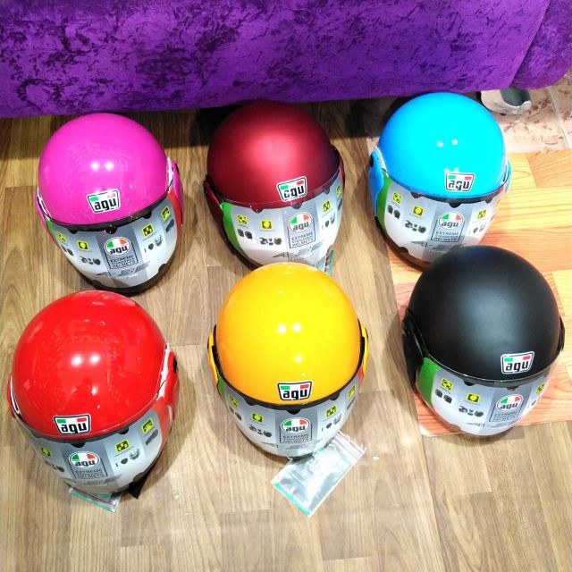 Mũ Bảo Hiểm 3/4 AGU Có Kính