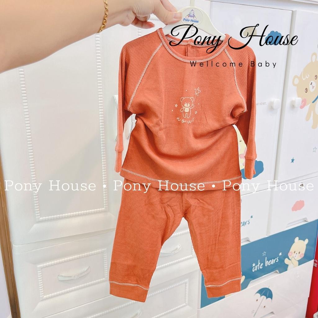 Bộ Nỉ Cài Vai Nous - Bộ Quần Áo Dài Tay Nous Vải Velours nỉ Size Cho Bé Từ 9 Tháng Đến 24 Tháng
