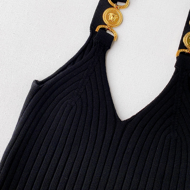 QKOOLE  Áo Croptop Sát Nách Cổ Chữ V Phong Cách Hàn Quốc Cho Nữ