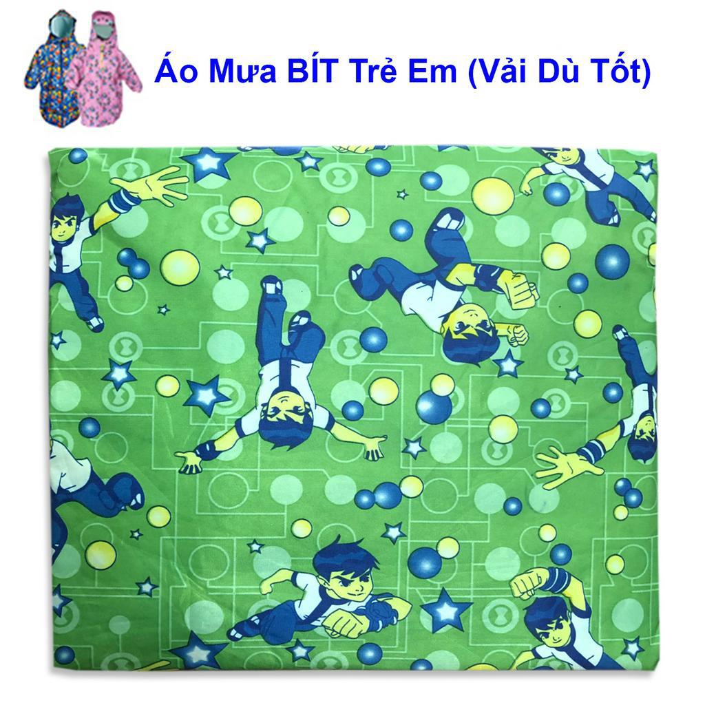Áo Mưa Trẻ Em Vải Dù Cho Bé Trai Bé Gái  - Hàng Xưởng Việt Nam