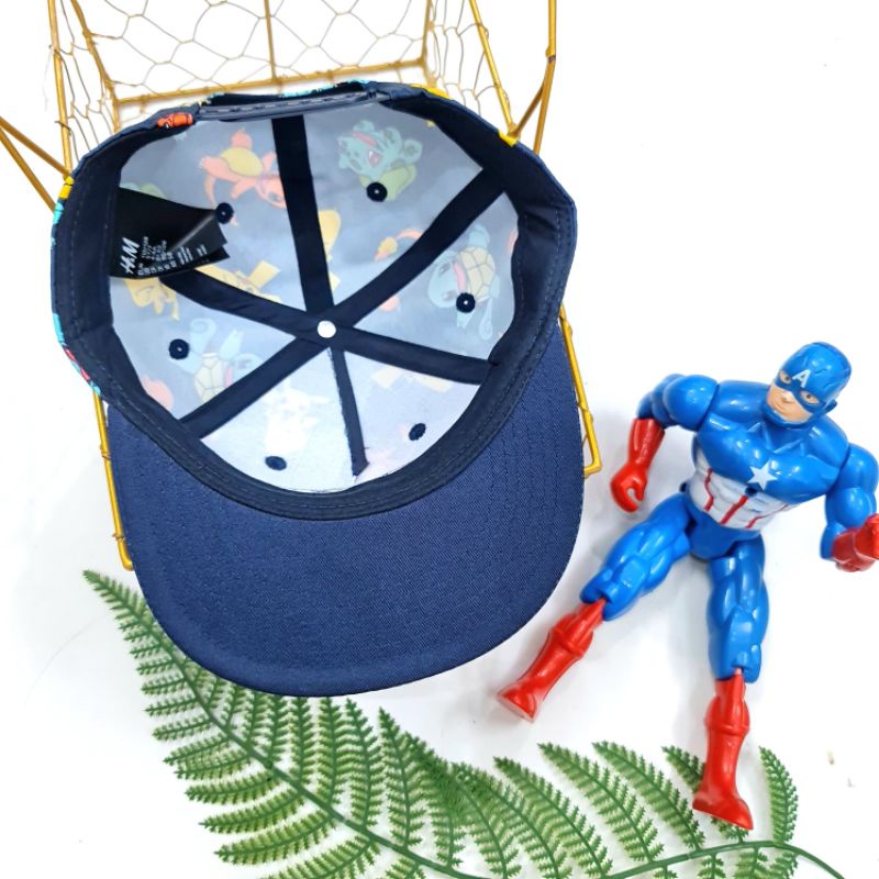 Mũ lưỡi trai  HM xuất dư trẻ em - Nón Snap lưỡi trai bé trai Pi..ca..chu (2 mẫu