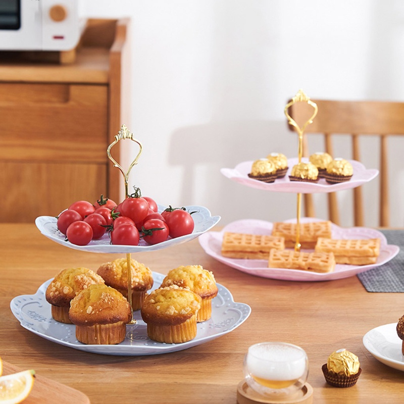 Giá Đỡ 3 Tầng Trưng Bày Bánh Kem / Trái Cây Có Thể Tháo Rời