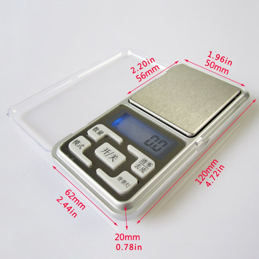 200g / 500g x 0,01g Cân kỹ thuật số điện tử bỏ túi Mini Presicion cho vàng