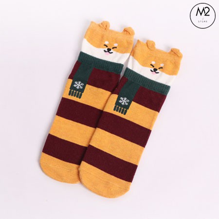 Combo 5 Đôi Tất Vớ Nữ Cổ Cao Thiết Kế Cực Đáng Yêu TNG41