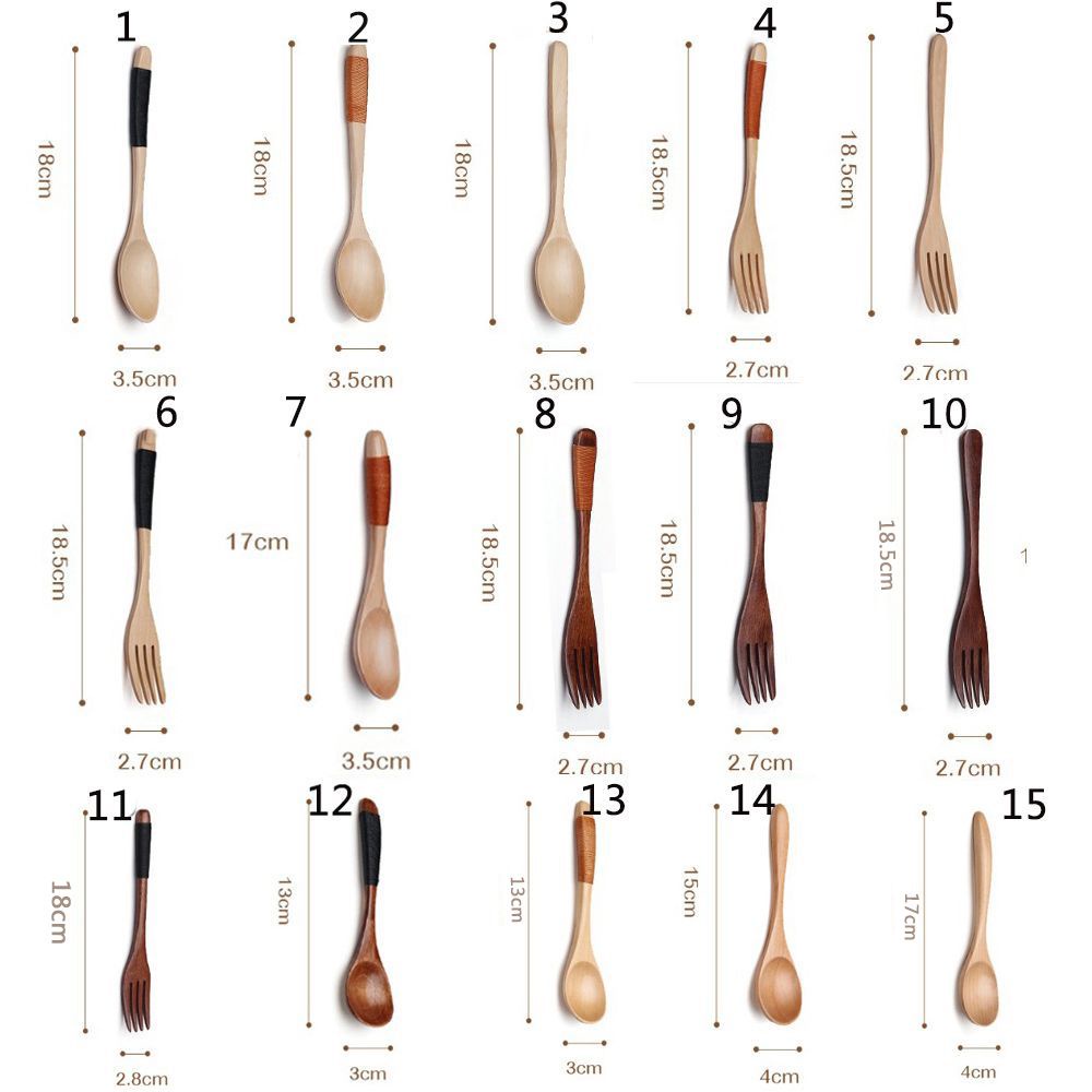Bộ muỗng nĩa bằng gỗ phong cách Nhật Bản thân thiện với môi trường