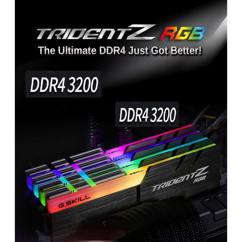 RAM GSKill Trident Z LEB RGB KIT 16Gb (2x8Gb) DDR4 Bus 3200 CL16