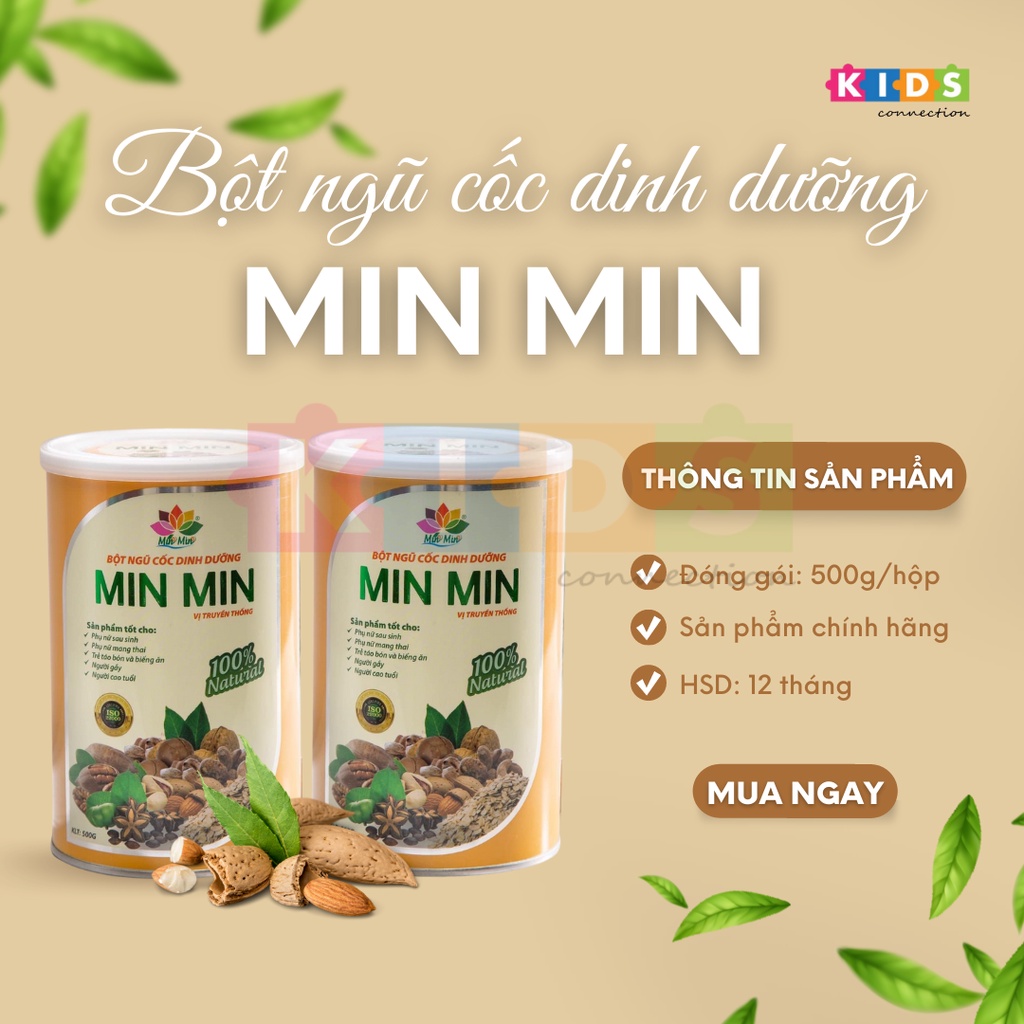 Ngũ cốc dinh dưỡng bà bầu/ lợi sữa Min Min 29 Loại Hạt cao cấp (1kg/2hộp)