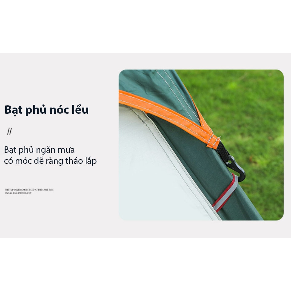 Lều cắm trại tự bung gia đình FITEZY 4-8 người du lịch dã ngoại ngoài trời 4 cửa có mái hiên