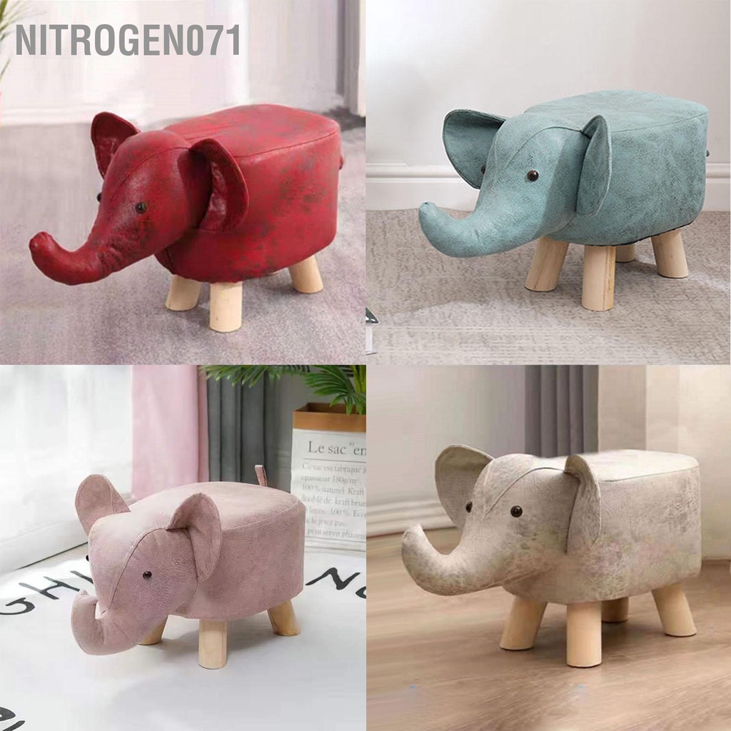 Nitrogen071 Ghế đôn hình thú Đa năng Động vật hoạt dễ thương dài nhỏ cho trường mẫu giáo tại nhà