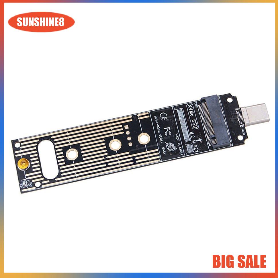 【SUN】M.2 NVME To USB3.1 SSD Converter JMS583 Card 10Gbps M.2 NVME PCIe Adapter