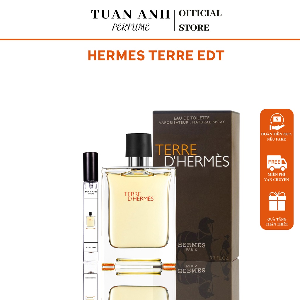 Nước hoa nam chính hãng thơm lâu Hermes Terre D'hermes EDT cao cấp TUANANHPERFUME